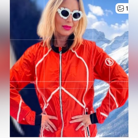 Bogner Jackets & Blazers - Bogner Women's Vibrant Orange Ski Jacket Reflective Windbreaker